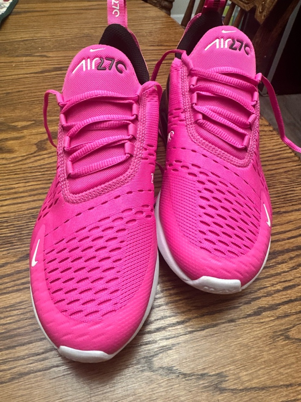 NEW!!! Nike Hot Pink Air 270 7Y - Picture 5 of 5
